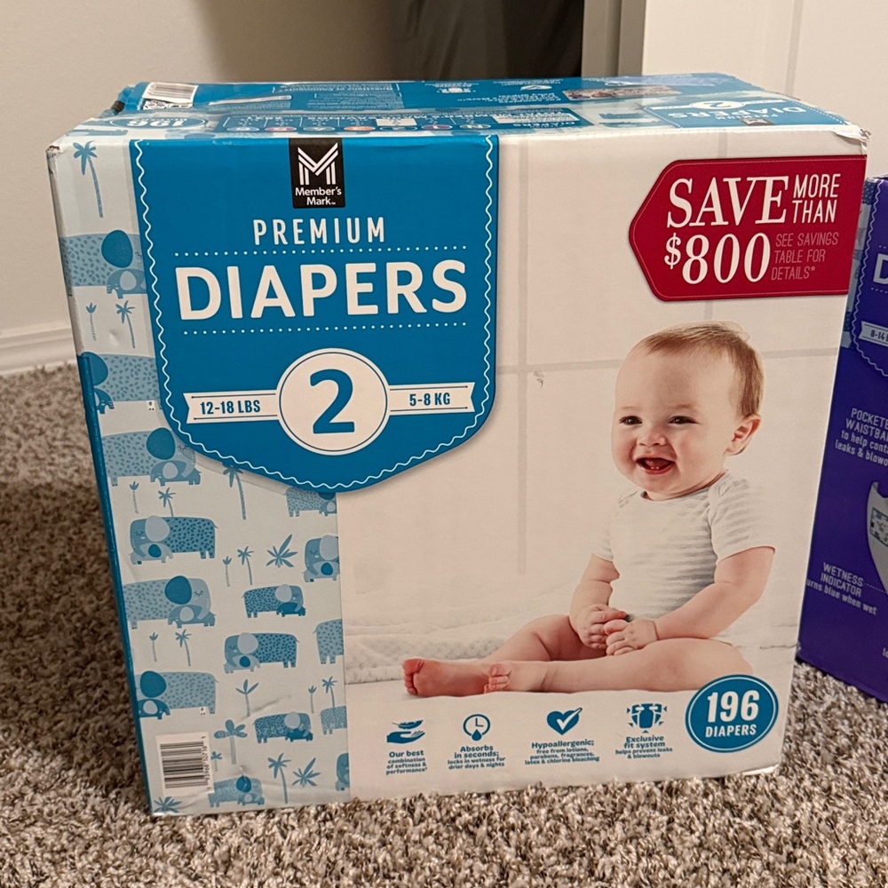 Member's Mark Premium Diapers Size 2
